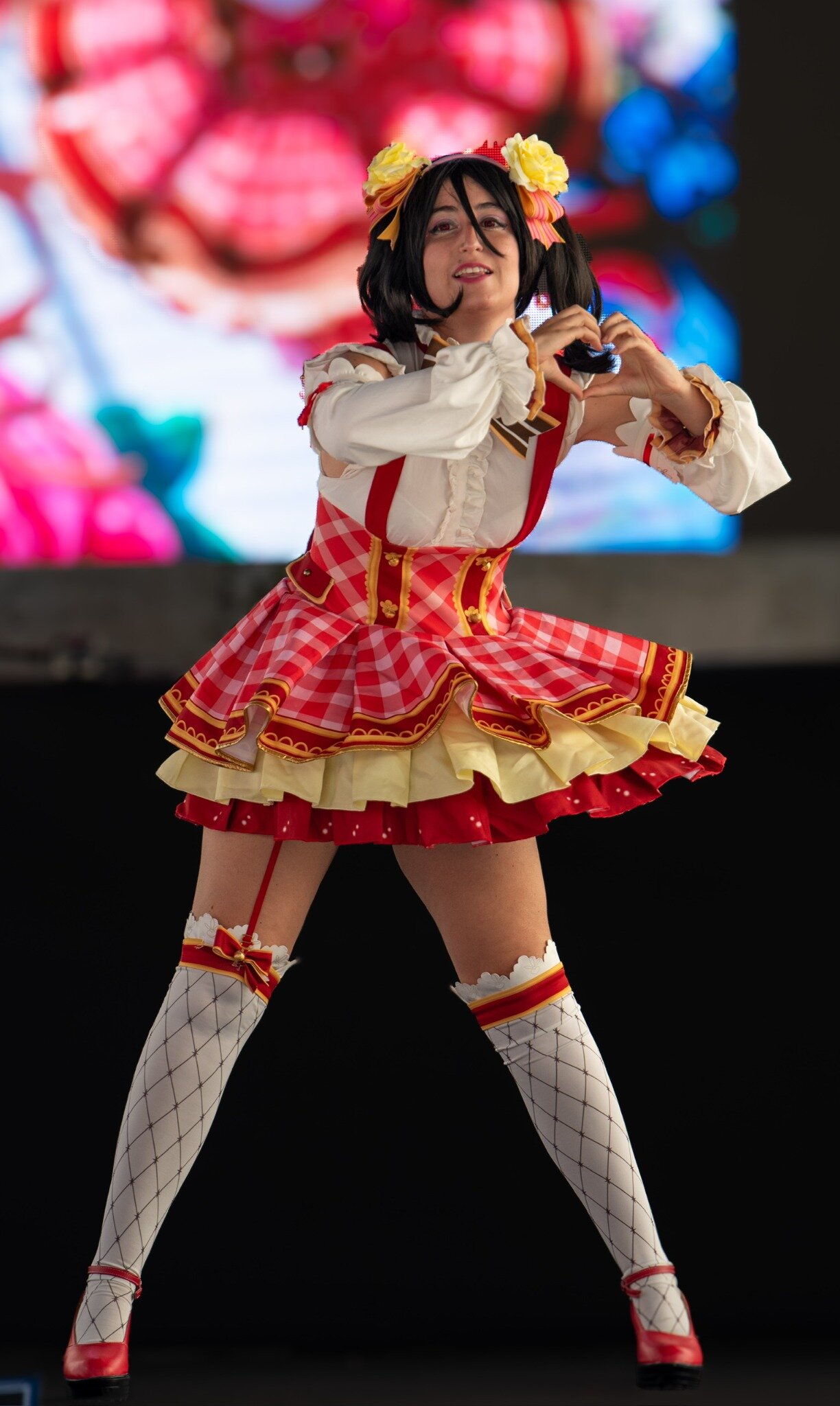 Cosplay dancer performing on stage