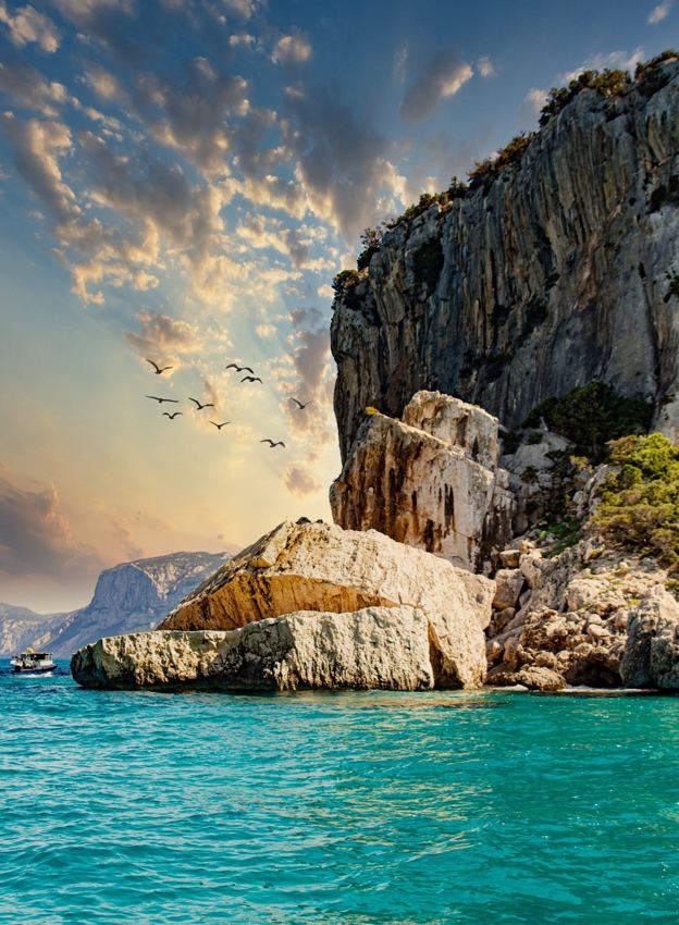 Mediterranean coast and sea