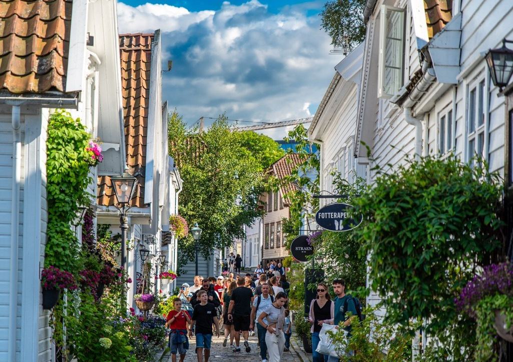 Mediterranean village street